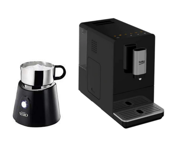 באנדל: מכונת קפה טוחנת + מקציף חלב