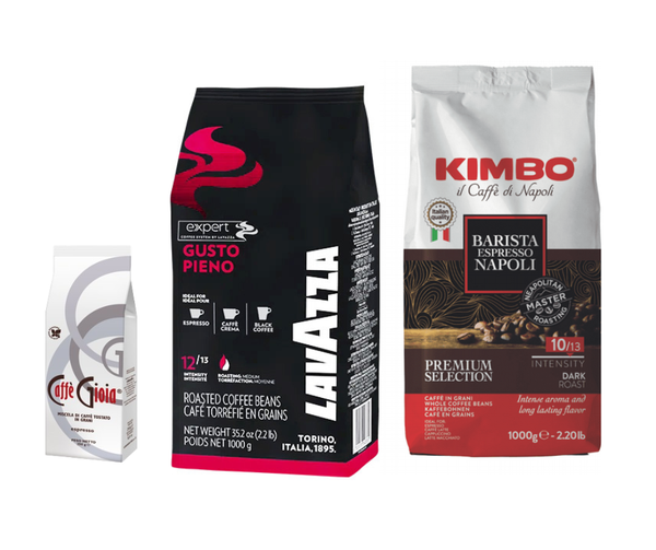 זוג פולי קפה לוואצה וקימבו + בונוס