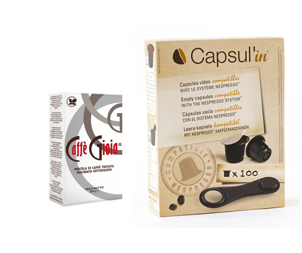 CAPSUL'IN  קפסולות ריקות + קפה טחון